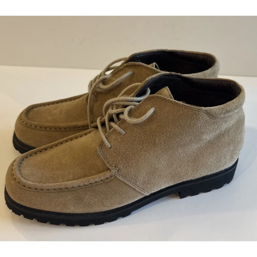 L.L.BEAN Leather Suede BOOTS OHN5904 Shoes Womens 8.5 M TAN